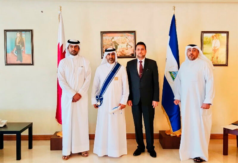 condecoracion-embajador-qatar-nicaragua
